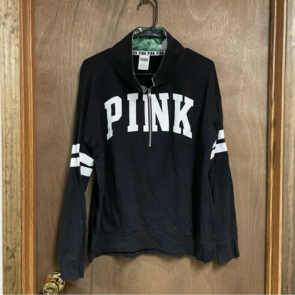 Victorias Secret Pink 1/2 Zip Sweatshirt Medium